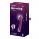 Вібратор з ротацією Satisfyer Spinning G-Spot 1 Red, плоский майданчик для стимуляції точки G