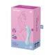 Вакуумный смарт-стимулятор с вибрацией Satisfyer Curvy Trinity 5 (Blue), управление со смартфона