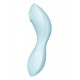 Вакуумный смарт-стимулятор с вибрацией Satisfyer Curvy Trinity 5 (Blue), управление со смартфона