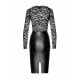 Платье Noir Handmade F295 Euphoria lace and wetlook midi dress - S