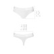 Трусики-бразиліана з бавовни Passion PS005 PANTIES S, white