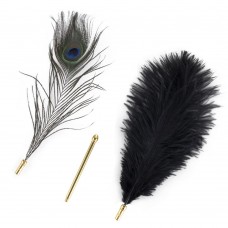 Лоскітка LOCKINK SEVANDA Natural Peacock Flirting Feather Tickler, перо павича