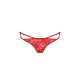 Трусики с завязочками по бокам Passion Exclusive WARDA THONG L/XL, red