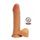 Get Real Dual Density Dildo8 Inch Balls - Реалістичний фалоімітатор, 17,5 х4,5 см (тілесний)