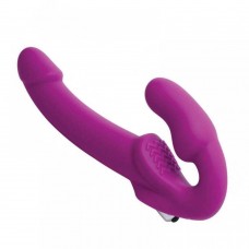 Strap U Vibrating Strapless Silicone Strap-on Dildo - Безремневой страпон с вибрацией, 15.2х3.8 см