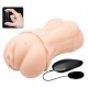 LyBaile Crazy Bull Vagina Masturbator Flesh Vibrating II - Мастурбатор, 14х7 см