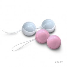 Lelo Luna Beads Mini-Вагінальні кульки, 3 см (рожевий з блакитним)