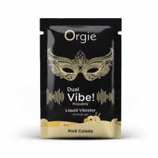 Жидкий вибратор Orgie DUAL VIBE, 1 мл (пина колада)