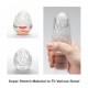 Tenga Keith Haring Street Egg - Мастурбатор-яйце, 7х5. 3 см (прозорий)