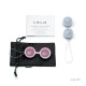 Lelo Luna Beads Mini - вагинальные шарики, 3 см (розовый с голубым)