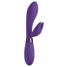 Pipedream OMG Bestever Silicone Vibrator - Вібратор-кролик з вушками, 10.2х3.6 см (фіолетовий)