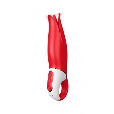 Satisfyer Vibes Power Flower-оригінальний вібромасажер, 19х4.6 см (червоний)