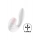 Satisfyer Supernova - Вібратор з вакуумно-хвильовим стимулятором клітора, 16.9х3.7 см (білий)