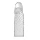 Super Silikon Penis Sleeve Clear - Насадка на член, +5 см (прозрачный)