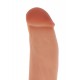 Get Real Silicone Dildo 7 inch w balls - Силіконовий фалоімітатор з мошонкою, 18х3. 5 см (тілесний)