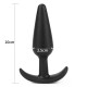 LoveToy Lure Me Butt Plug Slim Black S - Маленькая анальная пробка, 10х2.5 см (чёрный)