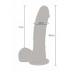 Get Real Magnetic Pulse Trusting Dildo - Вибратор с пульсацией, 16 см (телесный)