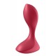 Satisfyer Backdoor Lover Red анальная пробка с вибрацией, 11.5х3.3 см ( красный)