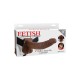 Fetish Fantasy 9 Inch Hollow Strap-On - Порожнистий страпон, 23х4.5 см (коричневий)