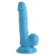 Pop Peckers 6.5" Dildo With Balls - Blue - Фаллоимитатор, 19 см (голубой)