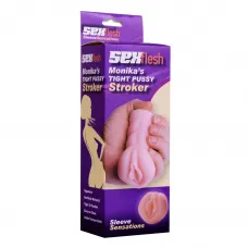 Sexflesh Monika's Tight Pussy Mini Stroker - Мастурбатор, 10х6,3 см (тілесний)