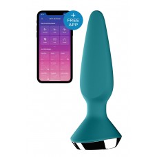 Satisfyer Plug-ilicious 1 - Анальна смарт-пробка, 14х3 см, (зелена)