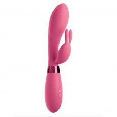 Pipedream OMG Selfie Silicone Vibrator - Вібратор-кролик, 10х3.8 см (рожевий)