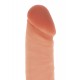 Get Real Silicone Dildo 8 Inch w Balls - Силіконовий фалоімітатор з мошонкою, 17.5х4 см (тілесний)