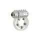 CalExotics Maximus Ring 5 Stroker Beads - подвійне віброкільце, 6х2.5 см (прозорий)