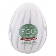 Tenga Egg Hard Boiled Strong Sensations Thunder - Мастурбатор-яйце, 5х4. 5 см (зелений)