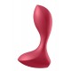 Satisfyer Backdoor Lover Red анальная пробка с вибрацией, 11.5х3.3 см ( красный)