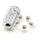 CalExotics Maximus Ring 5 Stroker Beads - подвійне віброкільце, 6х2.5 см (прозорий)