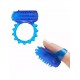 Toy Joy Flexible Ring & Finger Vibe - ерекційне кільце і насадка на палець 2 в 1, 7х3.5 см (синій)