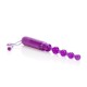 CalExotics Vibrating Pleasure Beads - анальная елочка с вибрацией, 11х2 см (фиолетовый)