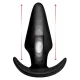 Kinetic Thumping 7X Large Anal Plug - Анальна пробка з поштовховими рухами, 13.3х4,8 см (чорний)