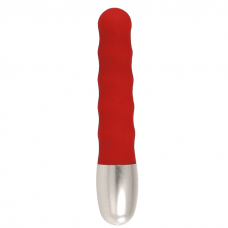 Seven Creations Discretion Ribbed Vibrator - Seven Creations, 11х2 см. (красный)