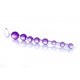 Boss Jelly Anal Beads Purple - анальная цепочка, 26х2.8 см (фиолетовый)