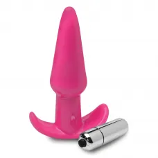 Frisky Smooth Vibrating Anal Plug - Pink - Анальная пробка с вибрацией, 12х3 см (розовый)