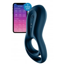 Satisfyer Epic Duo Connect App - ерекційне смарт-кільце з вібрацією, 11.1х4.9 см (синій)