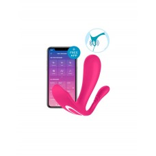 Satisfyer Top Secret + Вибратор с двумя моторами для точки G и анальной стимуляции, 11х3 см (розовый)