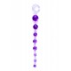 Boss Jelly Anal Beads Purple - анальная цепочка, 26х2.8 см (фиолетовый)