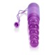 CalExotics Vibrating Pleasure Beads - анальная елочка с вибрацией, 11х2 см (фиолетовый)