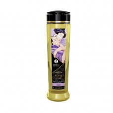 Shunga Sensation Lavender - натуральное увлажняющее массажное масло с запахом лаванды, 240 мл.