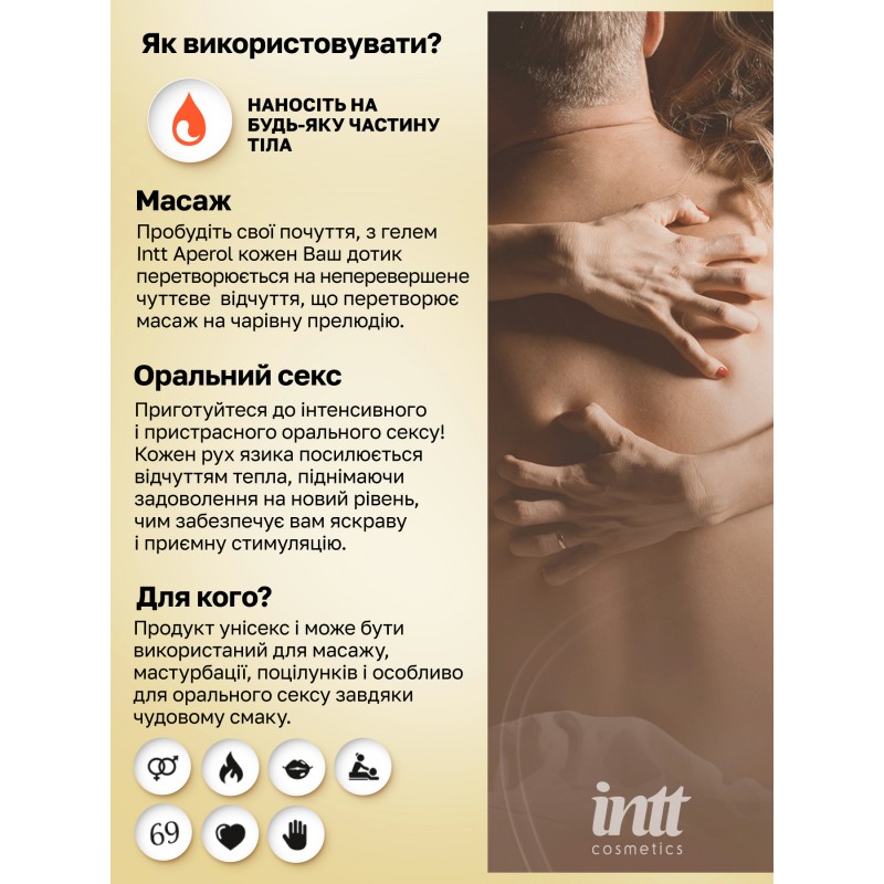 Intt Cotton Aperol Gel - массажный гель апероль, 30 мл