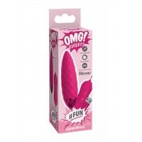 OMG #Fun Vibrating Bullet - яркое виброяйцо с 20 режимами вибрации, 7.6х2.2 см