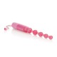 CalExotics Vibrating Pleasure Beads - анальная елочка с вибрацией, 11х2 см (розовый)