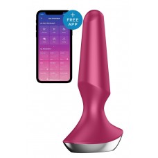 Satisfyer Plug-ilicious 2 - Анальна смарт-пробка, 14х3 см, (малінова)