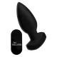 Ass Thumpers Smooth Vibrating Anal Plug – анальна вібропробка з пультом дистанційного керування, 13х4.3 см (чорний)