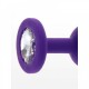 Toy Joy Small Diamond Booty Jewel - Пробка анальна, 7х2.5 (фіолетова)