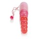 CalExotics Vibrating Pleasure Beads - анальная елочка с вибрацией, 11х2 см (розовый)